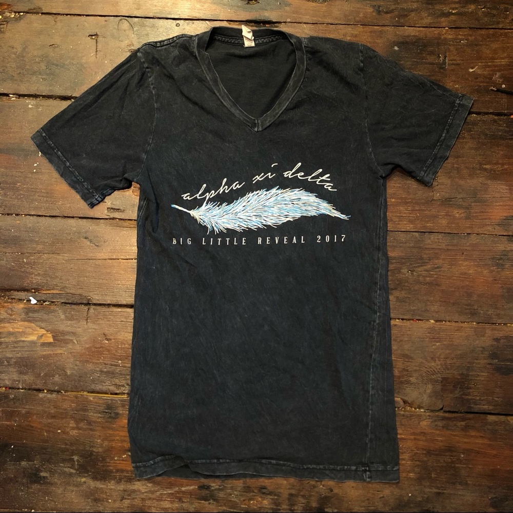 Alpha Xi Delta feather shirt